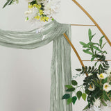 20ft Dusty Sage Gauze Cheesecloth Fabric Wedding Arch Drapery, Window Scarf Valance, Boho Decor