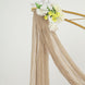 20ft Beige Gauze Cheesecloth Fabric Wedding Arch Drapery, Window Scarf Valance, Boho Decor Arbor