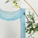 20ft Blue Gauze Cheesecloth Fabric Wedding Arch Drapery, Window Scarf Valance, Boho Decor