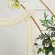 20ft Cream Gauze Cheesecloth Fabric Wedding Arch Drapery, Window Scarf Valance, Boho Decor