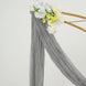20ft Gray Gauze Cheesecloth Fabric Wedding Arch Drapery, Window Scarf Valance, Boho Decor