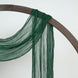20ft Hunter Emerald Green Gauze Cheesecloth Fabric Arch Drapery, Window Scarf Valance#whtbkgd