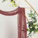 20ft Mauve Cinnamon Rose Gauze Cheesecloth Fabric Wedding Arch Drapery, Window Scarf Valance