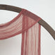 20ft Mauve Cinnamon Rose Gauze Cheesecloth Fabric Wedding Arch Drapery, Window Scarf Valance#whtbkgd