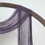 20ft Purple Gauze Cheesecloth Fabric Wedding Arch Drapery, Window Scarf Valance, Boho Decor#whtbkgd