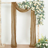 20ft Taupe Gauze Cheesecloth Fabric Wedding Arch Decorations