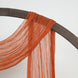 20ft Terracotta (Rust) Gauze Cheesecloth Fabric Wedding Arch Drapery#whtbkgd