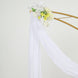 20ft White Gauze Cheesecloth Fabric Wedding Arch Drapery, Window Scarf Valance, Boho Decor