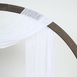 20ft White Gauze Cheesecloth Fabric Wedding Arch Drapery, Window Scarf Valance, Boho Decor#whtbkgd