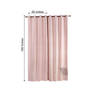 Create a Tranquil and Luxurious Space with Blush Embossed Thermal Blackout Soundproof Curtain Panels