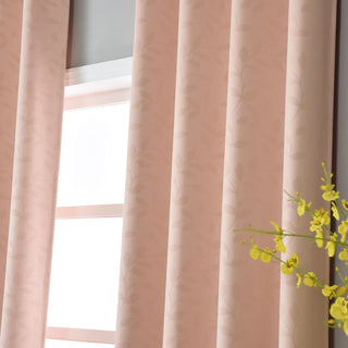 Create a Classic and Timeless Look with Blush Embossed Thermal Blackout Curtain Panels