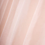 Handmade Blush Faux Linen Curtains 52x84inch Curtain Panels With Chrome Grommets Rose Gold#whtbkgd