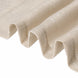2 Pack | Handmade Beige Faux Linen Curtains 52x84inch Curtain Panels With Chrome Grommets