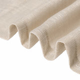 2 Pack | Handmade Beige Faux Linen Curtains 52x96inch Curtain Panels With Chrome Grommets