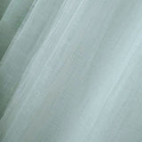 Dusty Blue Faux Linen Curtains 52inch x 108inch , Curtain Panels With Chrome Grommets#whtbkgd