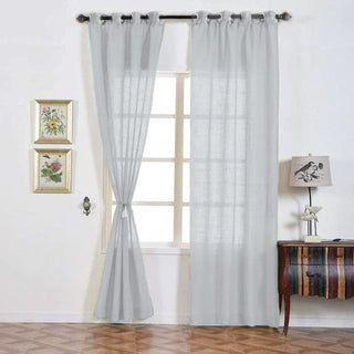Create a Stylish and Cozy Atmosphere with Silver Faux Linen Curtains