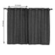 Handmade Charcoal Gray Faux Linen Curtains 52inch x 64inch Curtain Panels With Chrome Grommets