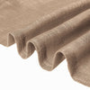 2 Pack | Handmade Taupe Faux Linen Curtains 52x64inch Curtain Panels With Chrome Grommets