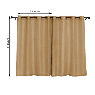 Elegant and Natural Faux Linen Curtains for a Rustic Charm