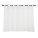 2 Pack | Handmade White Faux Linen Curtains 52x64inch Curtain Panels With Chrome Grommets