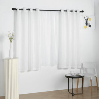 Timeless White Faux Linen Curtains for Every Occasion