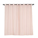 Handmade Blush Faux Linen Curtains 52x84inch Curtain Panels With Chrome Grommets Rose Gold