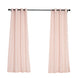 Handmade Blush Faux Linen Curtains 52x84inch Curtain Panels With Chrome Grommets Rose Gold
