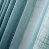2 Pack | Handmade Blue Faux Linen Curtains 52x64inch Curtain Panels With Chrome Grommets#whtbkgd