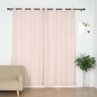 Stylish and Functional Curtain Panels with Chrome Grommets