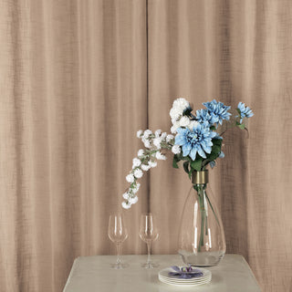 Create a Stylish and Inviting Space with Taupe Faux Linen Curtains