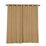 2 Pack | Handmade Natural Faux Linen Curtains 52inch x 108inch Curtain Panels With Chrome Grommets