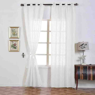 Add a Fresh and Airy Vibe with White Faux Linen Curtains
