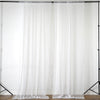 2 Pack | 5ftx10ft Ivory Fire Retardant Floral Lace Sheer Curtains With Rod Pockets