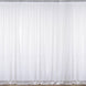 2 Pack | 5ftx10ft White Fire Retardant Floral Lace Sheer Curtains With Rod Pockets