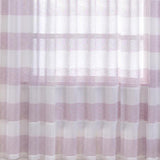 2 Pack | White/Lavender Lilac Cabana Print Faux Linen Curtain Panels#whtbkgd