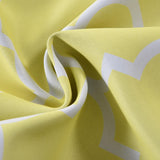 White/Yellow Lattice Room Darkening Blackout Curtain Panel Grommet Trellis Insulated Curtain#whtbkgd