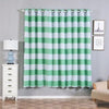 White/Mint Cabana Stripe Thermal Blackout Curtains With Chrome Grommet Window Treatment Panels