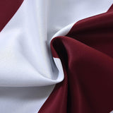 White/Burgundy Cabana Stripe Blackout Window Curtain Grommet Panel Noise Cancelling Curtains#whtbkgd