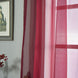 2 Pack | Burgundy Organza Grommet Sheer Curtains Panels - 52x108inch