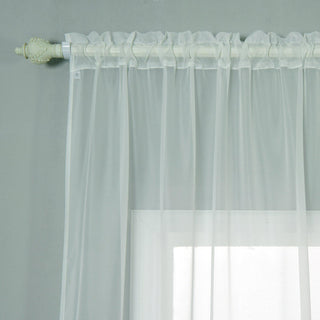 Enhance Your Space with Ivory Sheer Organza Curtains