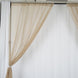 Natural Fire Retardant Sheer Organza Premium Curtain Panel Backdrops With Rod Pockets - 10ftx10ft