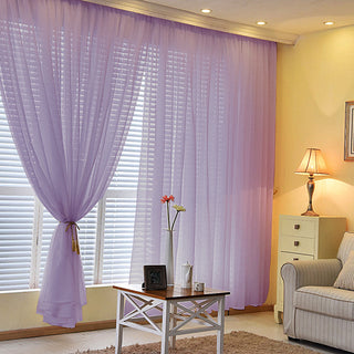Enhance Your Decor with Violet Amethyst Sheer Curtain Panels