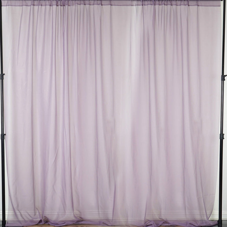 Violet Amethyst Fire Retardant Sheer Organza Premium Curtain Panel Backdrops With Rod#whtbkgd