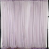Violet Amethyst Fire Retardant Sheer Organza Premium Curtain Panel Backdrops With Rod#whtbkgd