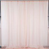 Dusty Rose Fire Retardant Sheer Organza Premium Curtain Panel Backdrops With Rod Pockets #whtbkgd