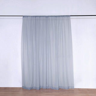 Create Stunning Backdrops with Dusty Blue Sheer Curtain Panels