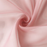 5ftx14ft Premium Dusty Rose Chiffon Curtain Panel, Backdrop Ceiling Drapery With Rod Pocket#whtbkgd