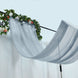 5ftx14ft Premium Dusty Blue Chiffon Curtain Panel, Backdrop Ceiling Drapery With Rod Pocket