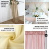5ftx14ft Premium Terracotta Chiffon Curtain Panel, Backdrop Ceiling Drapery With Rod Pocket