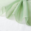 5ftx14ft Premium Sage Green Chiffon Curtain Panel, Backdrop Ceiling Drapery With Rod Pocket